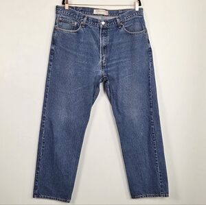 Levi's 505 Regular Fit Blue Denim Straight Jeans Size 40x32 100% Cotton